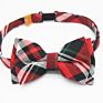 Red Checked Pattern Cotton Infant Bowtie Boys Bow Ties for Children Baby Bow Tie Kids