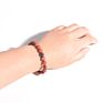Red Jasper Bead Bracelet for Men Women Elastic Natural Healing Stone Bracelet Bangle