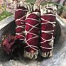 Red Rose Smudge Stick, Sage with Rose Petals,Floral Sage Smudging Stick