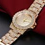 Relogio Luxury Sliver/Gold Women Watches Rhinestone Crystal Wristwatch Lady Dress Watch Luxury Analog Quartz Watches Gift