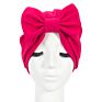 Retro Bow-Knot Knotted Headwraps for Women African Turban Pre-Tied Beanie