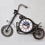Retro Harley Motorcycle Model Iron Wall Clock Home Decorative Clocks