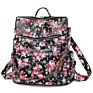 Retro Large Big Pu Leather Backpack Women Female Shoulder Strap School Bag