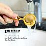Reusable Travel Mesh Brass Stainless Steel Tea Strainer Gold Tea Ball Tea Infuser Stainless Steel