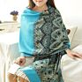 Reversible Paisley Pashmina Shawl Wrap Elegant Colors Scarf