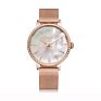 Rhinestone Watch Women Latest Watch Women Thin Case Classic Stylish Stainless Steel Mesh Diamond Watch