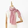 Rib Knit Miss Color Plain Knitted Scarf 100% Pure Cashmere Scarf