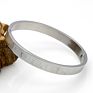 Roman Numeral 316L Stainless Steel Bangle Bracelet for Men Women