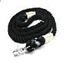 Rope Dog Harness Set Black Cotton Leash for Dogs