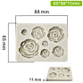 Rose Flower and Leaf Fondant Candy Silicone Molds for Sugarcraft Cupcake Topper Crafting Projects and Birthday Cake Decoration