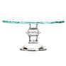 Round Glass Plate Bling Crystal Cake Stand for Wedding Decoration