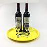 round Printed Beverage Bar Beer Party Serving Trays With