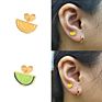 Roxi S925 Silver Jewelry Cute Watermelon Stud Enamel Earrings for Girl
