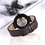 Rts Luxury Black White Dial Leather Strap Watches Men Wrist Customized Logo in Face Metal Case Watch