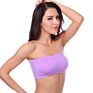 Seamless Bandeau Bra Top with Removable Pads Strapless Bra