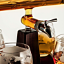 Sell Cylinder Ship Wooden Base Decanter Whisky Glass with Tap Gift Set