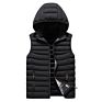 Sell Zipper Puffer Vest Jacket Men Quilted Hood Puffer Jacket Vest