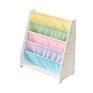 Shelf Children's Wooden Canvas Sling Bookshelf Magazine Rack and Storage