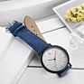 Shengke Luxury Men Watch Simple Mens Watch Denim Canvas Band Casual Dress Quartz Male Wristwatch Relogio Masculino