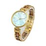 Shenzhen Gold Diamond Stainless Steel Wood Women Watch with Mop Dial