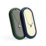 Shi Sheng Luxury Mircrofiber Leather Green Blue Oval Necklace Display Earrings Ring Dish Tray for Windows