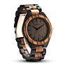 Shifenmei Drop Shipping Anniversary Gift Engraved Wooden Men Watch Wristwatches Natural Ebony Customized Wood Watch