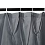 Shower Curtains Solid Pongee Fabric Geometric Textured Tufted Design Pinch Pleat Waterproof Shower Curtain
