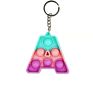 Silicone Popping Its Mini Fidget Toy Bubble Letter Number Alphabet Shape Character Pocket Push Buttons Pop It Keychain