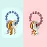 Silicone Teether Toys for Newborn Babies Key Teething Chew Toy Bracelets Infant Pacifier Teeth Training