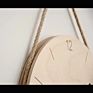 Simple Modern Creative Wall Clock Japanese Wooden Hanging Rope Clock