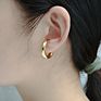 Simple No Piercing Ear Cuff Earrings Stainless Steel Gold Plated Clip on Earrings for Women Jewelry Gift