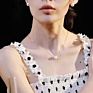 Simple Non Tarnish 14K Stainless Steel Pearl Necklace Gold Chain Dainty Jewelry Single Pearl Pendant Girls Pretty Gift
