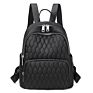 Simple Plaid Waterproof Nylon Cloth Mommy Bag Women Backpack Schoolbag