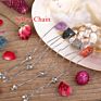 Single Stone Gold Chain Adjustable Crystal Bracelets Natural Nugget Quartz Crystal Simple Bracelet