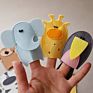 Small Baby Educational Toy Lovely Felt Jungle Animals Finger Puppets