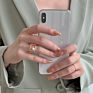 Small Design Personalized Pearl Female Ins Cool Temperament Geometric Square Index Finger Sense Ring