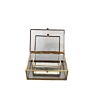 Small Glass Box Design Small Gold Jewelry Ring Box Accessories Jewellery Box Glass for Collections