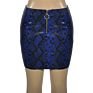 Snake Print Pu Leather Skirt Lady Mini Skirt