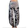 Soft Bamboo Cotton Yoga Pants Capri plus Size Tie Dye Yoga Pants Wide Leg Harem Yoga Pants Side Slit