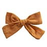 Soft Cotton Linen Fabric Bow Hair Clips Schoolgirl Sailor Bow Clips Baby Girls Hair Accessories