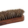 Soft Horsehair Bristles Horsehair Wood Handle Comfortable Grip Shoe Shine Brush Shoe Cleaning for Shoes Boots Other Leather Care