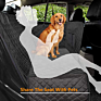 Soft Quilted Waterproof Hammock Pet Car Seat Cover with Side Flaps Car Pet Seat Cover Protect Car Interior Customized Size Black