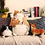 Soft round Corgi Dog Plush Toys Dolls