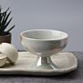 Solhui Japanese Pearl Glazed Ceramic Dessert Bowl Tall Ice Cream Bowls