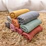 Solid Color Design Super Soft Lightweight Swaddle Multi Purpose Organic Bamboo Cotton Muslin for Baby