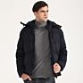 Solid Color Hooded Mens Puffer Jacket Men Slim and Thick Cotton Jacket