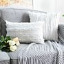 Solid Cushion Cover Cotton and Linen Double Tufted Nordic Ins Pillowcase Home Sofa Pillowcase