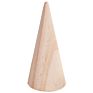 Solid Wood Conical Ring Display Stand Ring Seat Cone Jewelry Storage Rack Log Display Stand