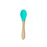 Soothing Gums Organic Eco Friendly Food Grade Silicone Wooden Training Spoons