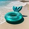 Sparkling Pvc Floating Mermaid Tail Swimming Ring Water Park Inflatable Swimming Ring